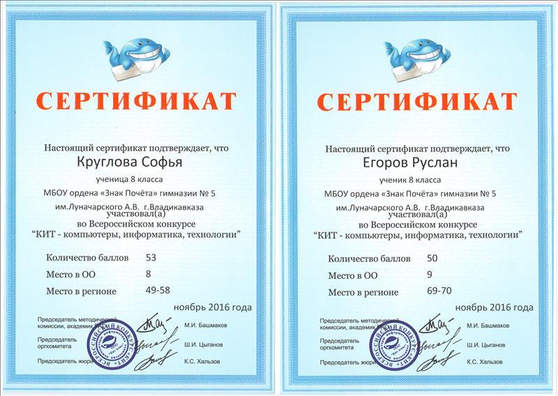 Всероссийский сертификационный конкурс Всероссийский сертификационный конкурс